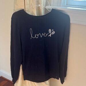 LOFT Navy XS Tennis 🎾 Love Sweatshirt like new